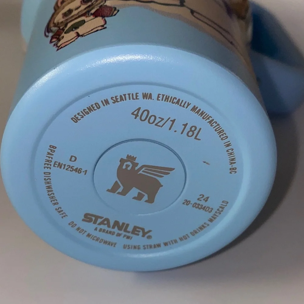 Stanley‎ Labubu The Monsters Tumbler Baby Blue Hippie Hipster Headphones Music - Picture 6 of 10